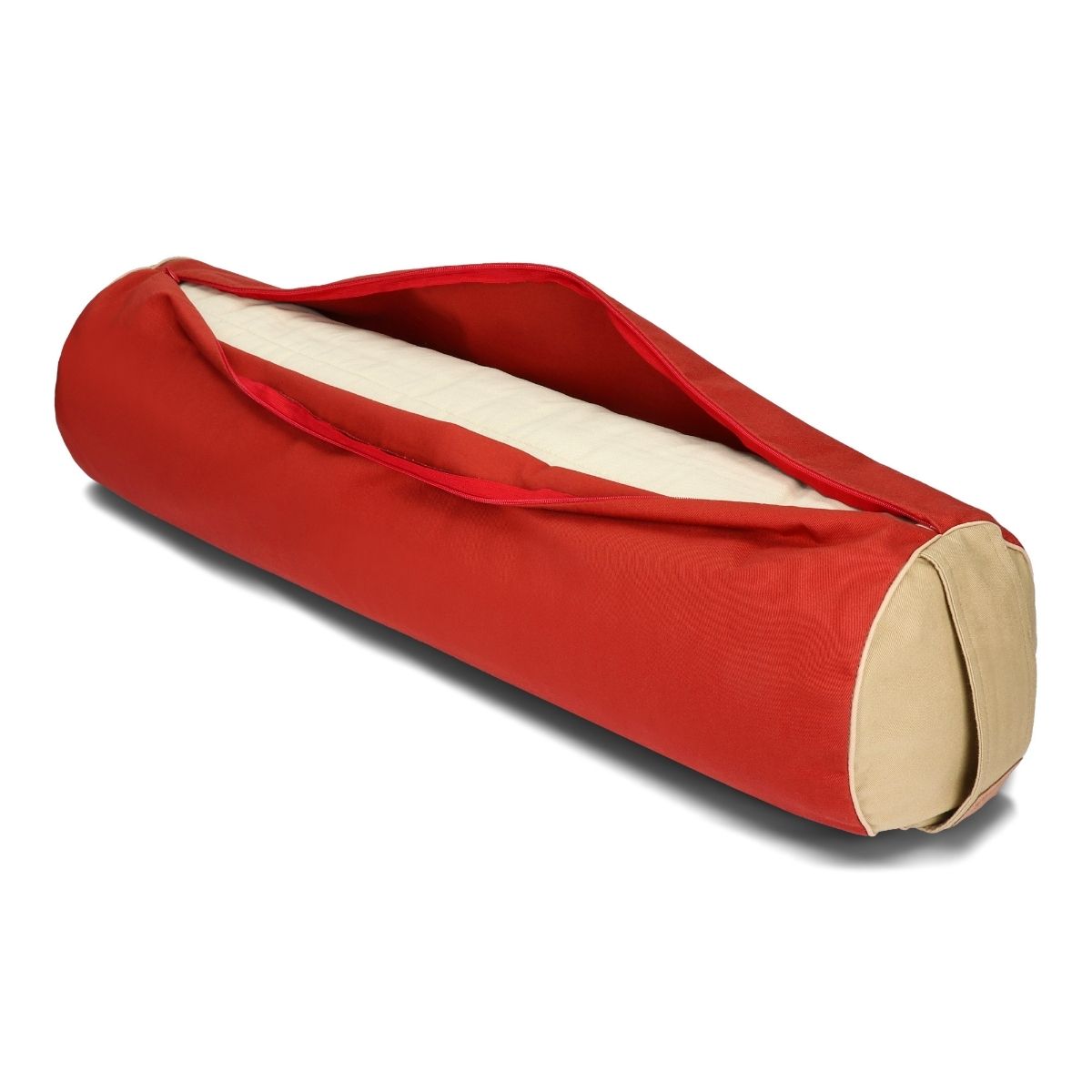 Kolory natury - Duży wałek do jogi - bolster z łuską gryki - 70x20cm - obrazek 4